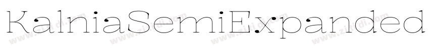 KalniaSemiExpanded S字体转换 KalniaSemiExpanded S字体转换